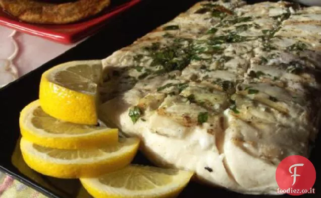 Halibut alla griglia Semplicemente delizioso