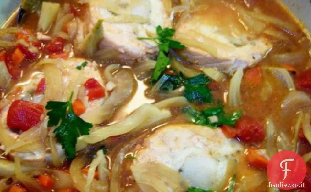 Stufato di pesce e finocchio