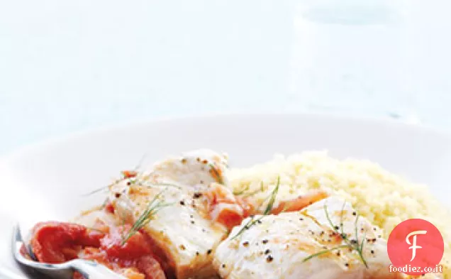 Halibut con Pomodori e Finocchio