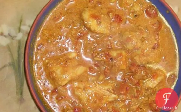 Rana pescatrice al curry