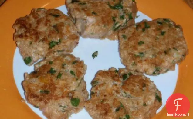 Hamburger di salmone fresco con Hoisin e zenzero (basso contenuto di grassi)