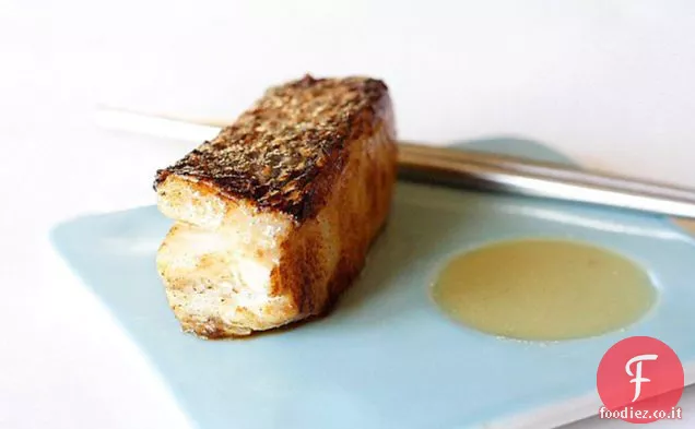 Spigola marinata al miso