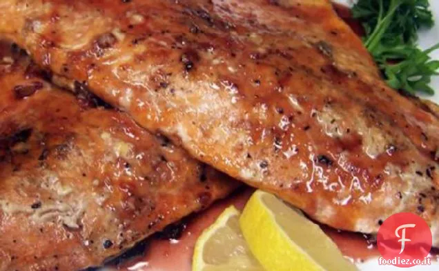 Salmone glassato