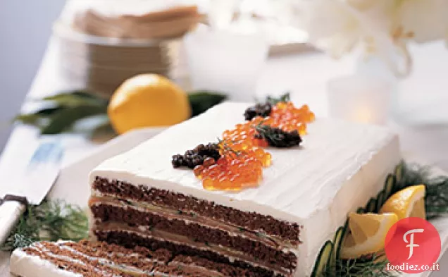 Torta di salmone affumicato