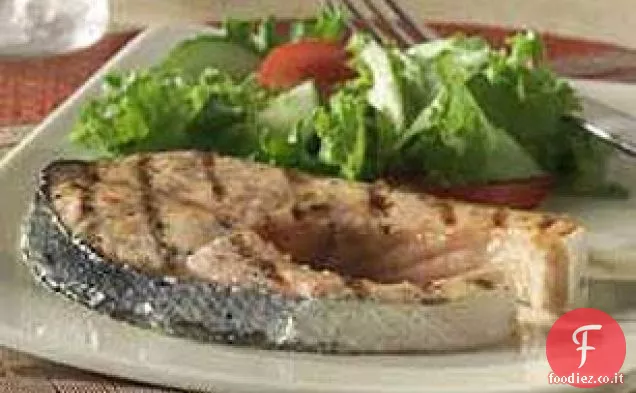 Salmone al basilico grigliato