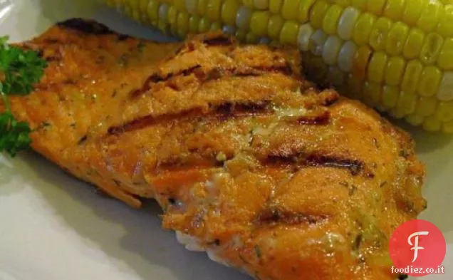 Salmone alla griglia al limone