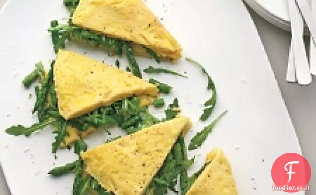 Frittata con Asparagi, Verdure e Pecorino