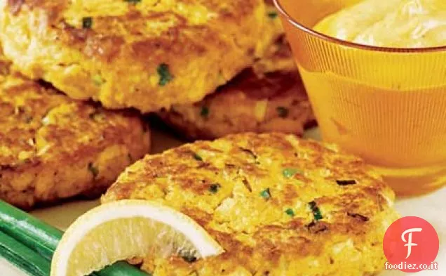 Torte di salmone al curry