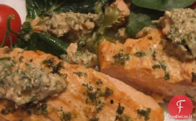 Salmone alla griglia con sapori nordafricani
