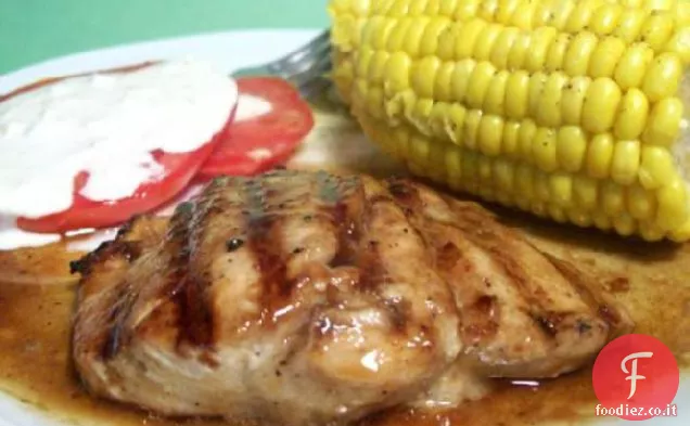 Salmone Bourbon alla griglia