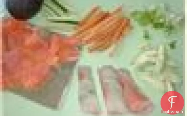 Insalata di salmone al mare