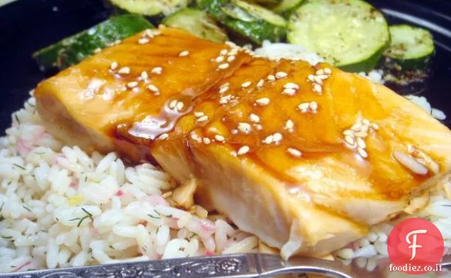 Salmone smaltato acero-Soia (America's Test Kitchen)