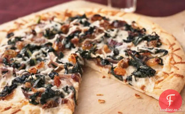 Pizza di Verdure d'inverno, Asiago e Acciughe
