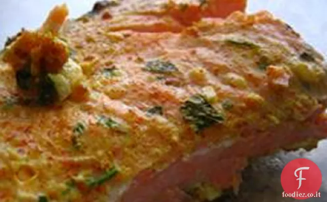 Filetti di salmone marinato allo yogurt (Dahi Machhali Masaledar)