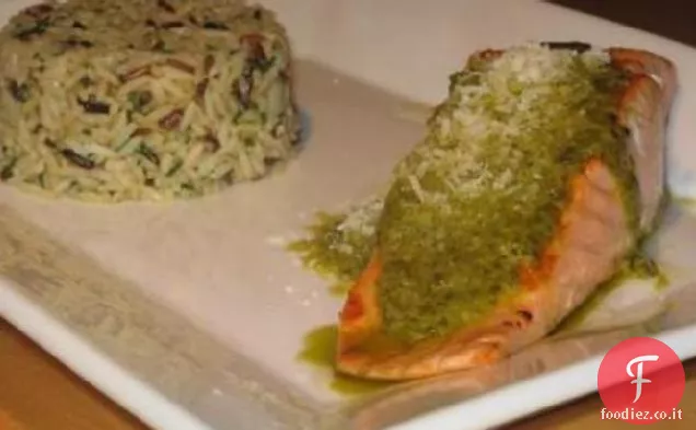 Filetti di Salmone al pesto