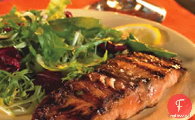 Petardo Salmone dell'Alaska alla griglia