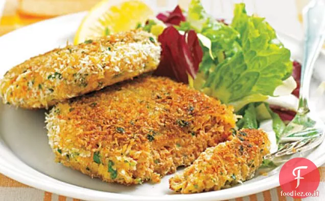 Croccanti torte di salmone