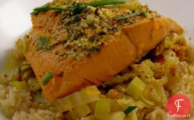 Salmone brasato