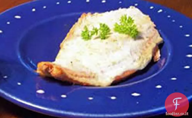 Salmone con salsa di crema di Digione