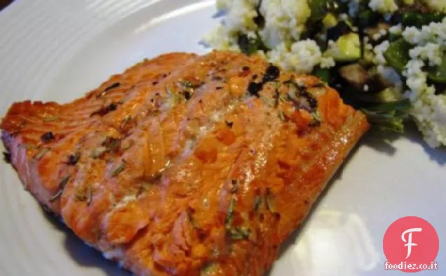 Vino Bianco Salmone alla griglia