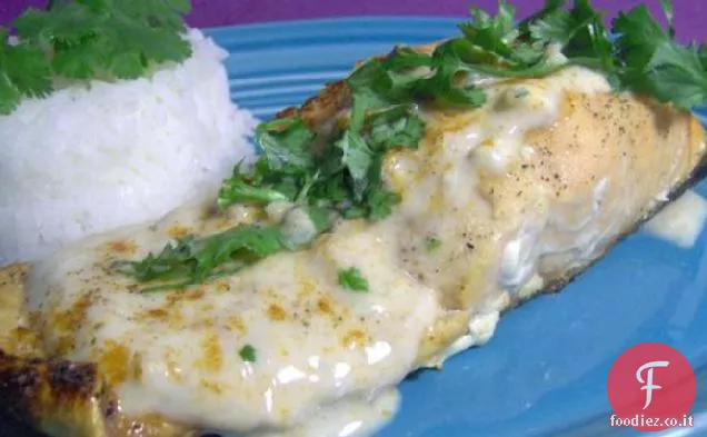 Cotolette di salmone con salsa allo yogurt