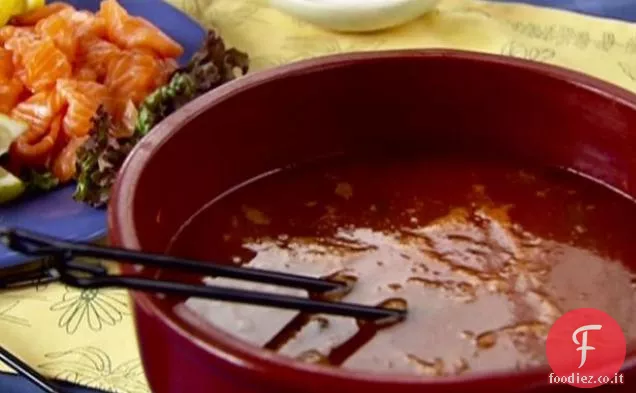 Pomodoro salato Shabu Shabu con pesce Dippers