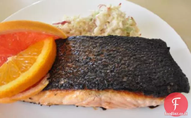 Salmone glassato agli agrumi