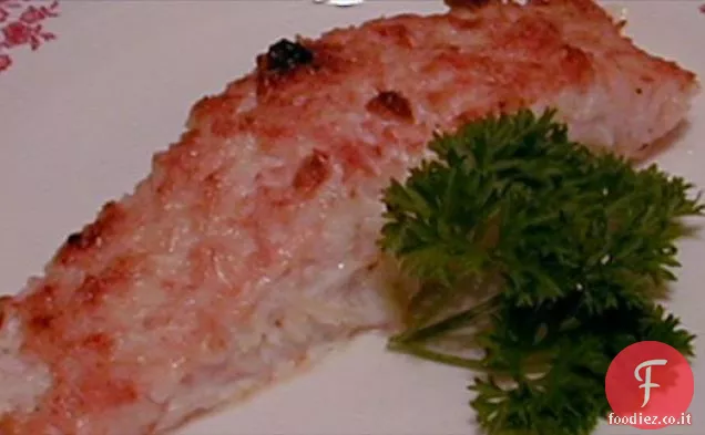 Salmone con crosta di Parmigiano