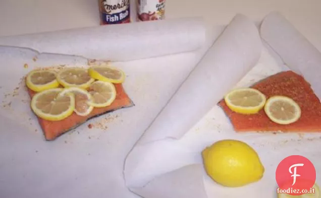 Salmone incartato regalo