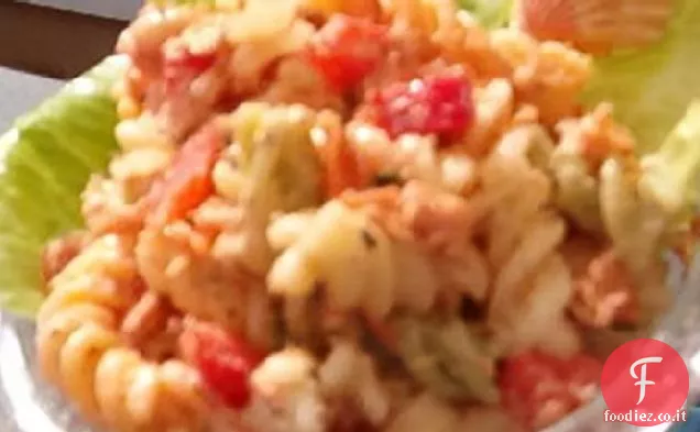 Insalata di fusilli di salmone