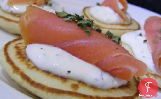 Frittelle di salmone affumicato