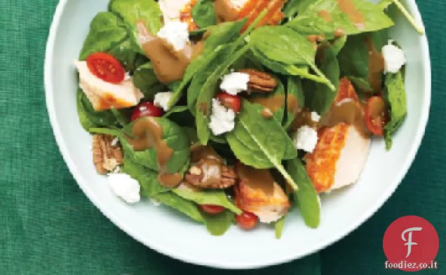 Insalata di spinaci con salmone