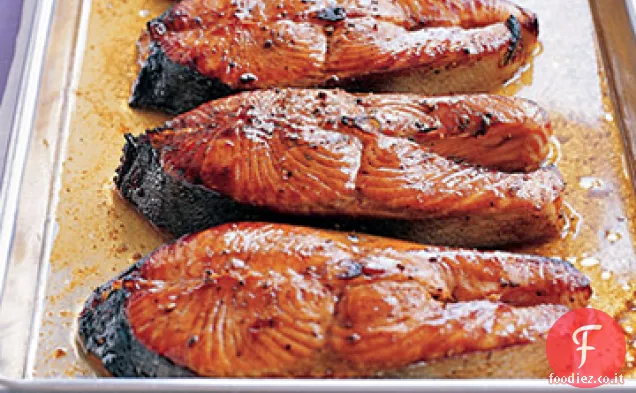 Bistecche di salmone con glassa Hoisin