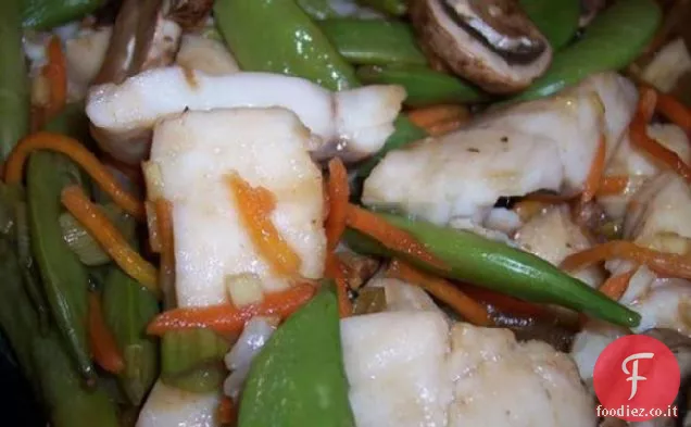 Micro-vapore Hoisin Pesce e verdure