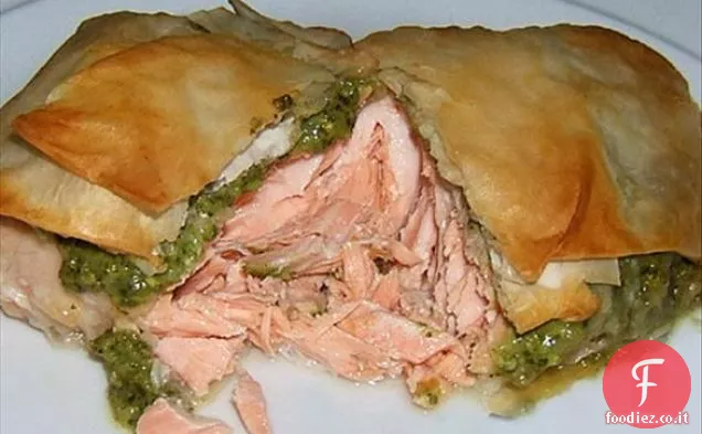 Salmone stagionato danese Gravlaks (lox)