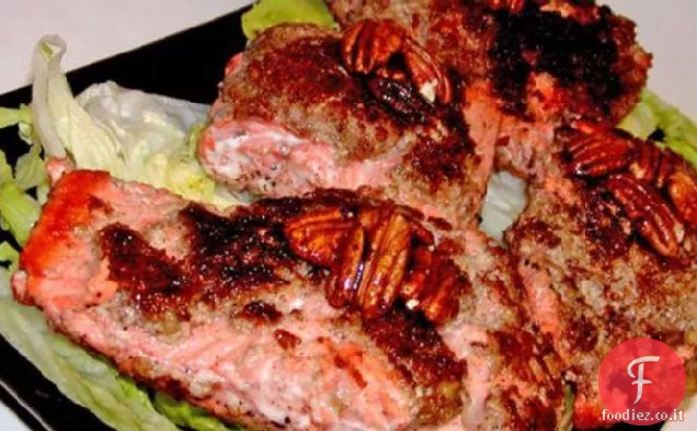 Salmone in crosta di pecan