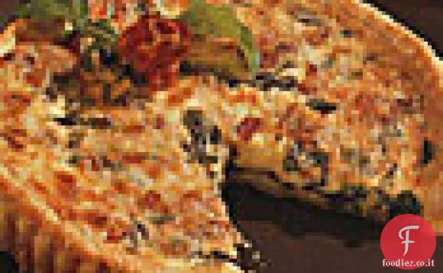 Quiche di rucola e pancetta