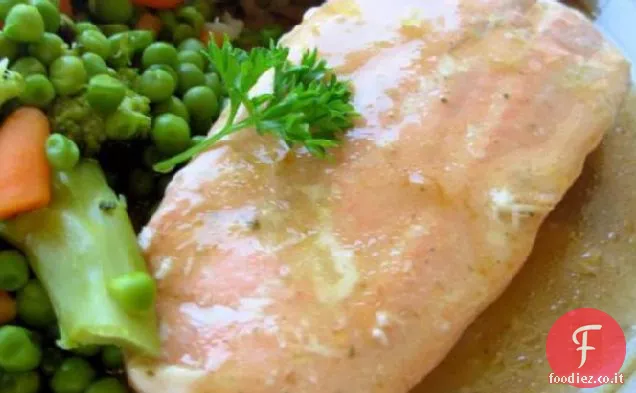 Salmone glassato di acero e senape (3 ingredienti)