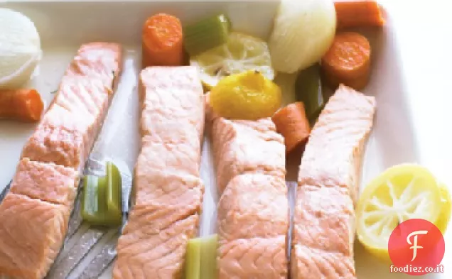 Salmone in camicia semplice