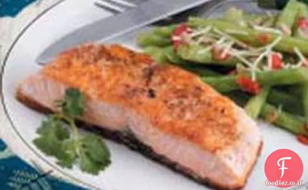 Salmone al coriandolo