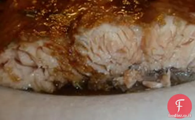 Salmone Arrosto con Aceto Balsamico