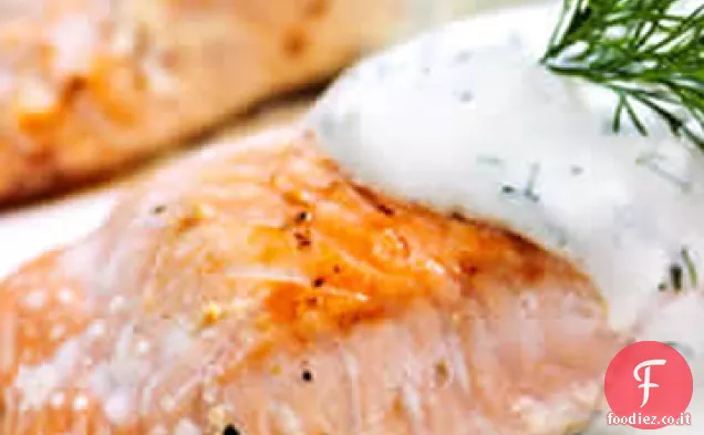 Rafano e yogurt Salmone in crosta