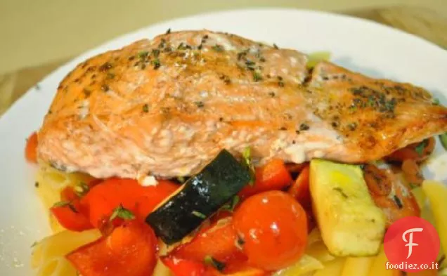 Salmone con Pasta