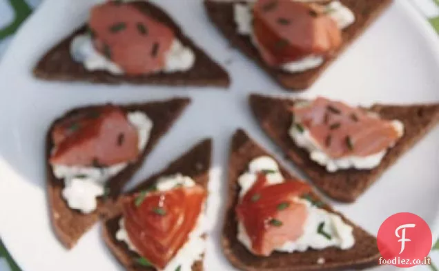Antipasti di salmone refrigerati