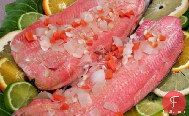 Salmone in camicia agli agrumi