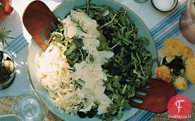 Insalata di finocchi rasati e rucola