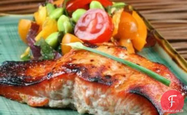 Salmone Miso Yaki (Weight Watcher Amichevole-7 Punti)