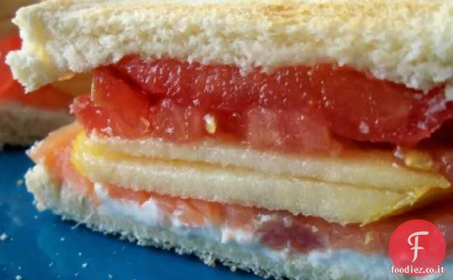 Salmone affumicato e panino Philadephia