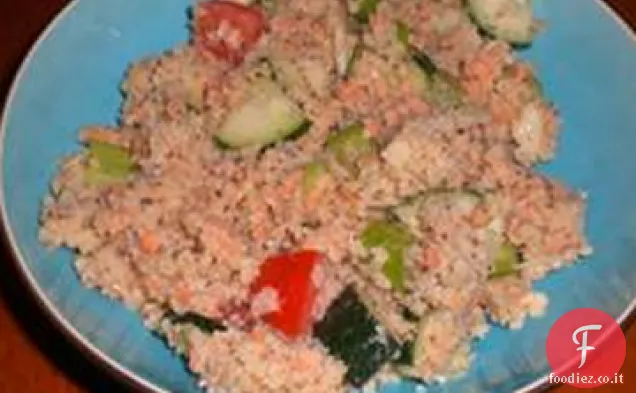 Insalata di Couscous di salmone Cetriolo