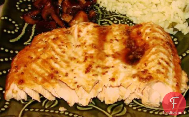 Salmone smaltato d'acero [ o trota ]